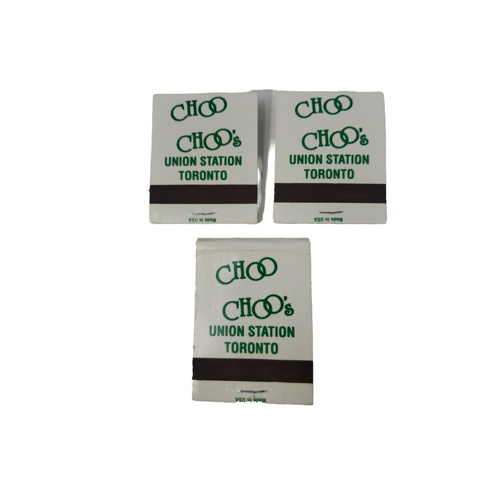Matchbooks Choo Choo's Union Station Toronto Canada Vintage